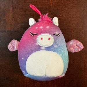 4" Squishmallow By Kellytoy Faisah the Pegasus Ornament  Plush Stuffed Toy